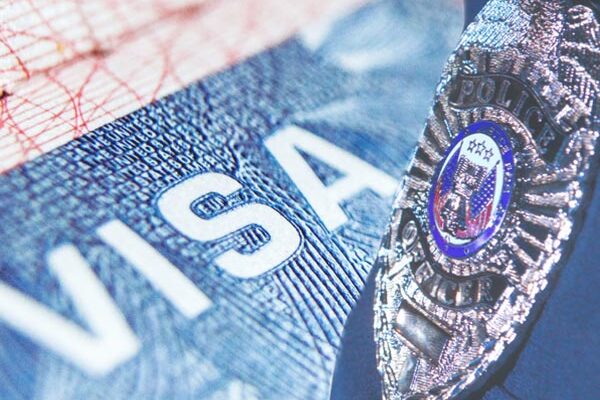 visa and badge